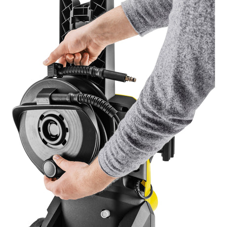 Nettoyeur haute pression Kärcher k 4 wcm premium (jaune noir, avec nettoyeur haute pression et enrouleur de tuyau)