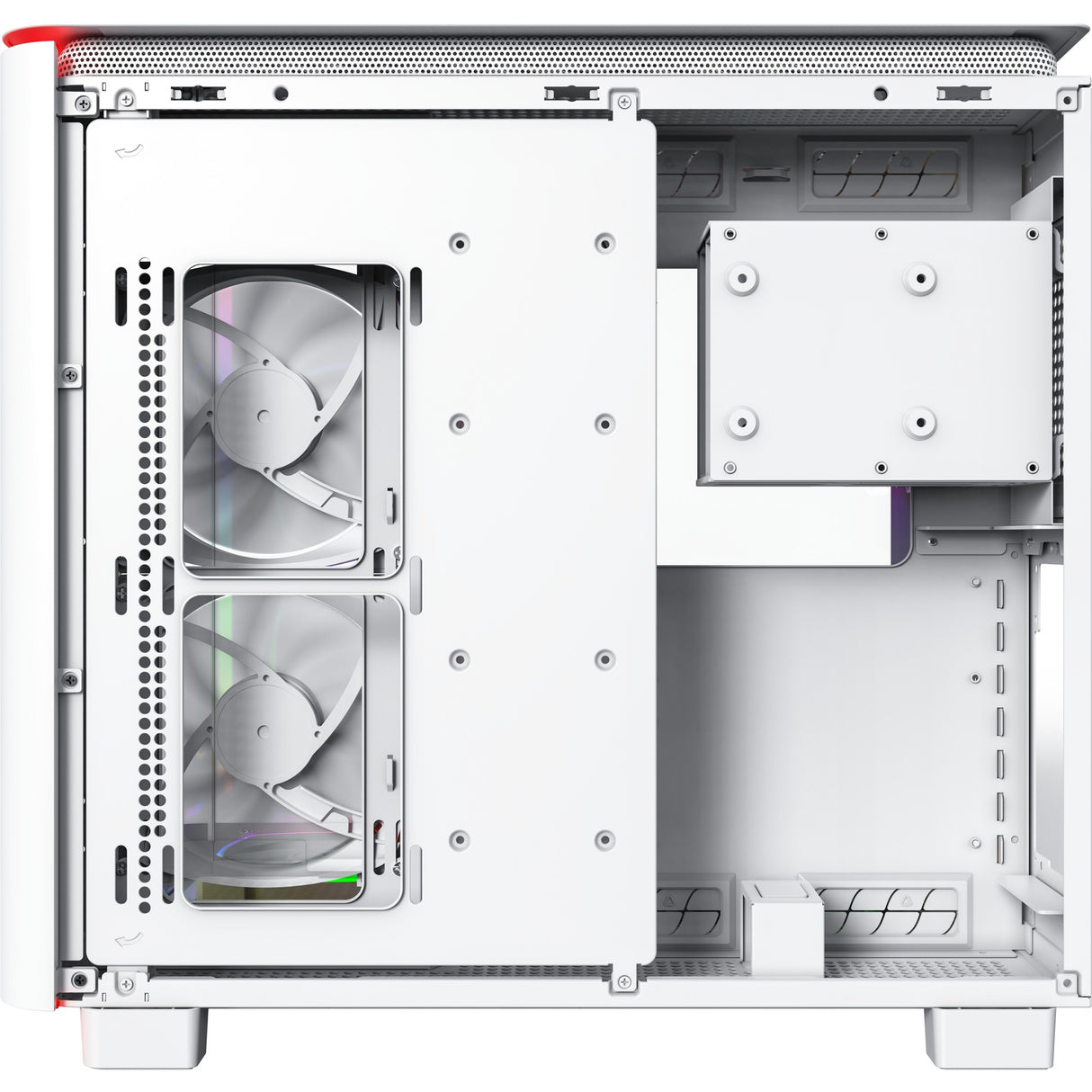 Boîtier tour midi Montech king 95 pro (blanc | 2x USB-A | 1x USB-C | RVB | verre trempé)