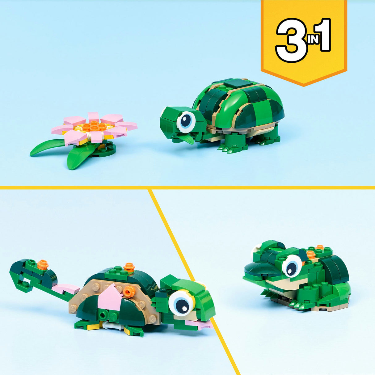 Lego Creator 31377 Tortue avec nénuphar
