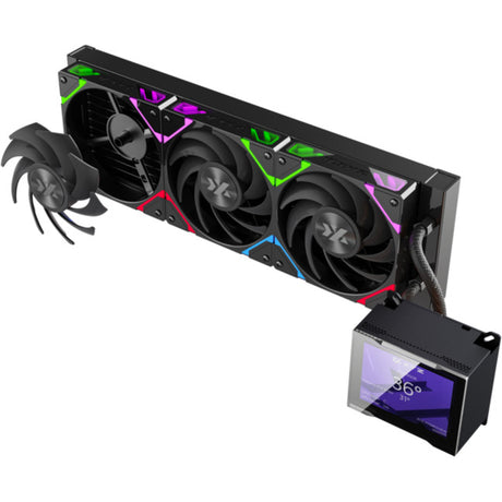 Xyz pc gear hydroview aio 360 refroidissement par eau (noir, argb, pwm)