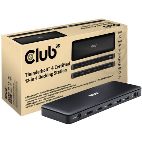 Station d'accueil Club 3D Thunderbolt 4 12-en-1 (noir)