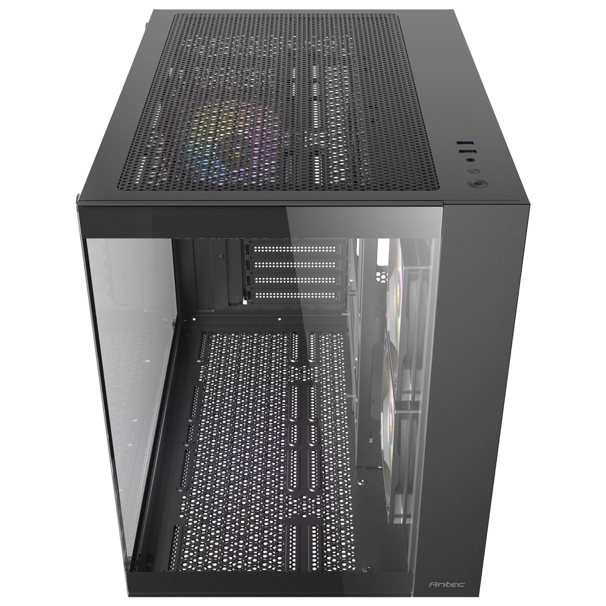 Boîtier tour midi Antec cx800 argb (noir | 2x usb-a | verre trempé)