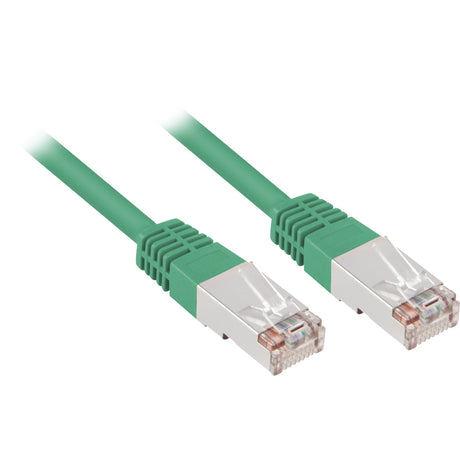 Câble patch Sharkoon rj45 cat.5e s ftp 10m (vert)