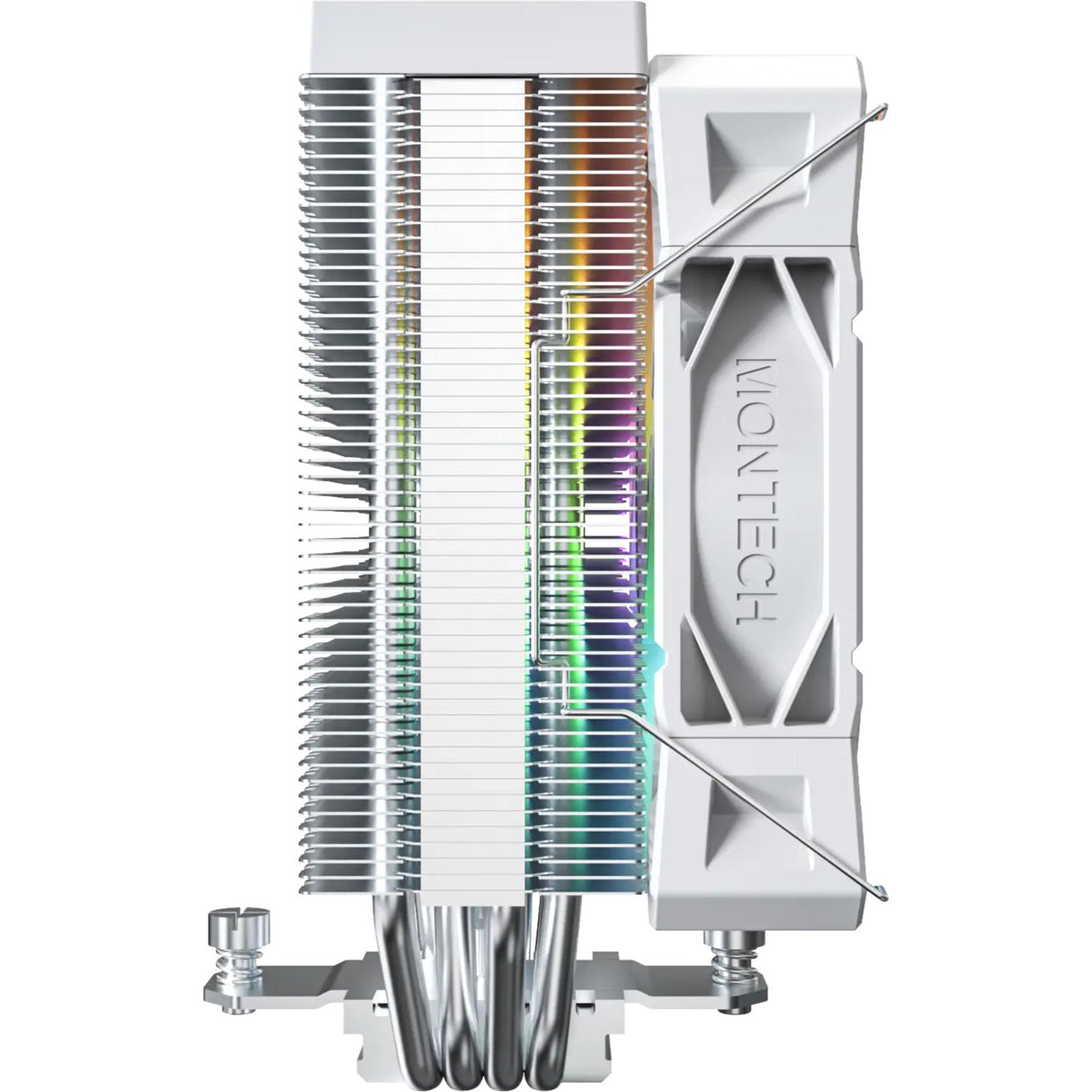 Refroidisseur de processeur Montech nx400 argb (blanc, PWM 4 broches)