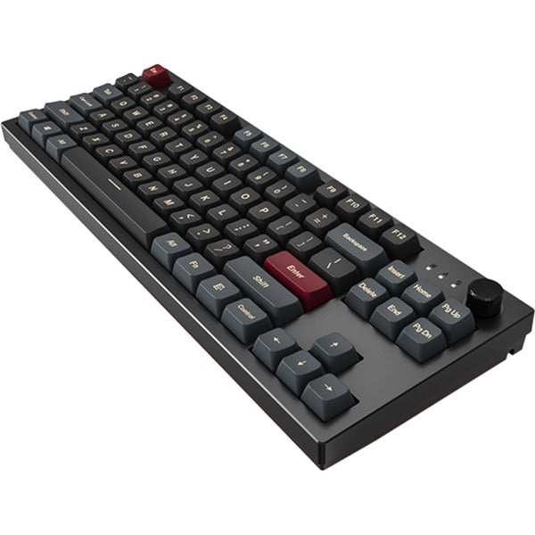 Clavier mécanique Montech mkey dark tkl rgb (noir, disposition américaine (qwerty), gateron g pro jaune, 80 % (tkl), remplaçable à chaud, rgb, pbt)