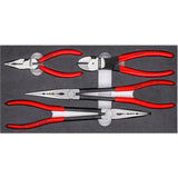 Knipex jeu de pinces automobile 00 20 01 v16 jeu de pinces (rouge noir, 4 pièces)