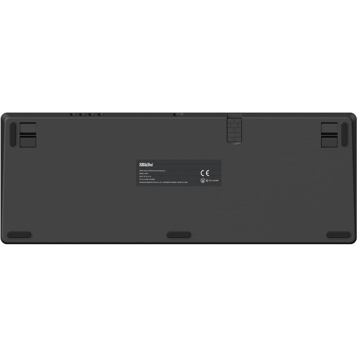 Clavier mécanique rétro 8bitdo n édition (gris, disposition américaine (qwerty), boîte kailh blanche, 100%, bluetooth basse consommation, sans fil 2,4 g, usb)