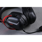Casque de jeu supra-auriculaire sans fil Mchose s9 pro (noir rouge, ordinateur portable, smartphone, commutateur Playstation, Bluetooth filaire type-c 2,4 g)