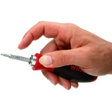 Wiha tournevis avec jeu de lames interchangeables système 6 (noir rouge, 9 pièces, avec sac enroulable)