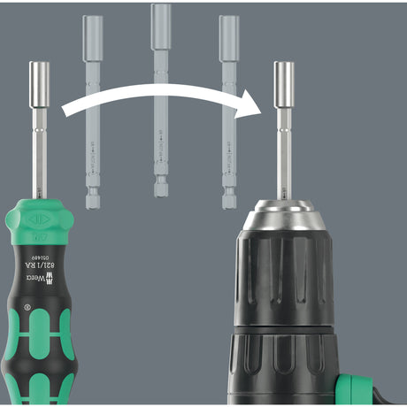 Wera kraftform kompakt 28 ra avec sac, jeu d'embouts 6 pièces