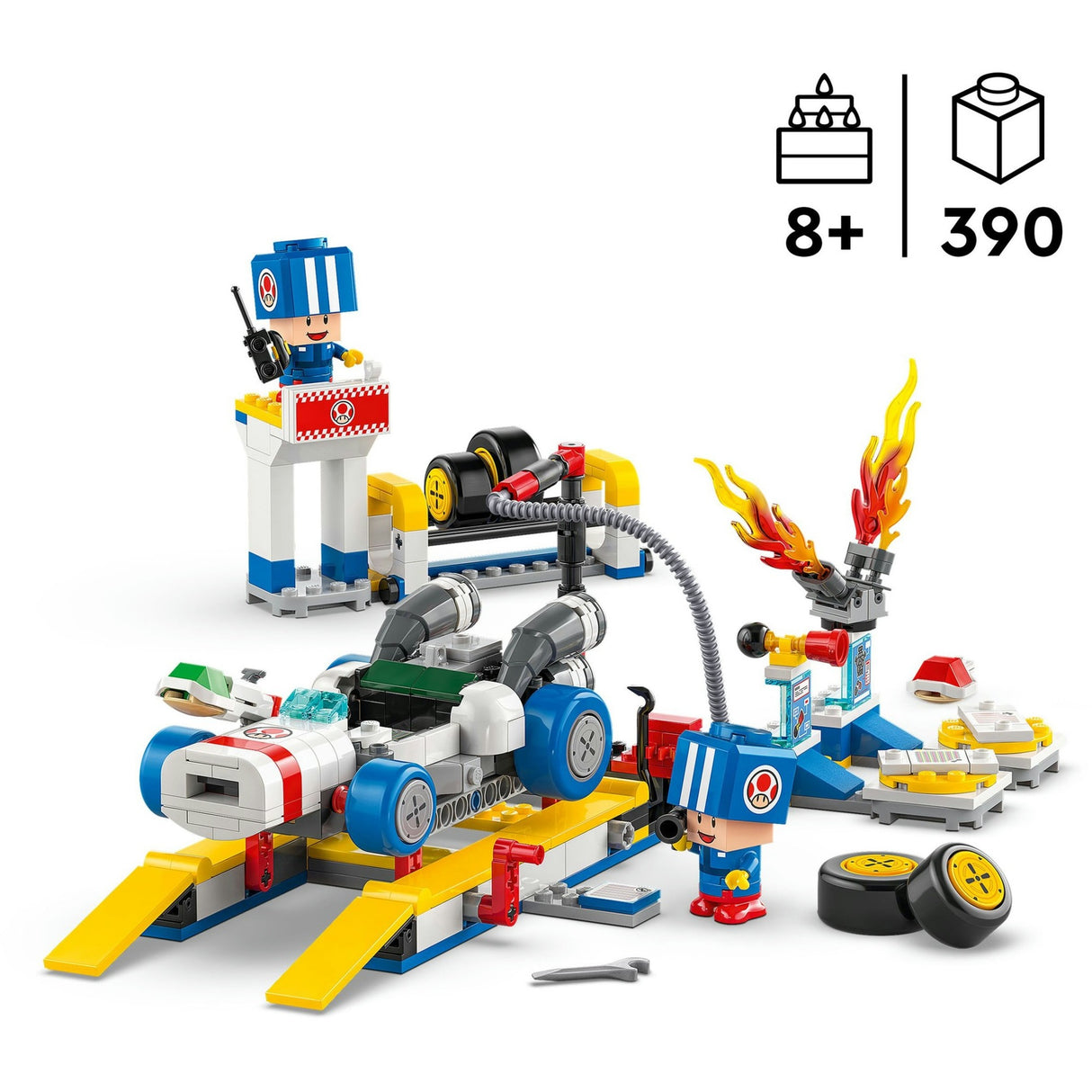 Lego super mario 72035 garage des crapauds mario kart