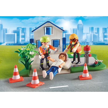 Figurines Playmobil - mes figurines : jouets de construction mission de sauvetage (70980)