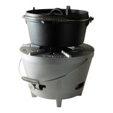 The Windmill Dutch Oven Poêle de cuisson 4,5 qt (noir, ø 25,5 cm | 3,8 litres)
