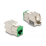 Delock module keystone prise rj45 vers lsa cat 6a sans outil, 8 pièces (multicolore)
