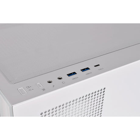 Thermaltake view 270 tg argb - snow midi tower behuizing (wit | 2x usb-a | 1x usb-c | rgb | tempered glass)