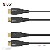 Câble aoc hybride hdmi Club 3d 8k60hz 4k120hz, câble de 100 m (noir)