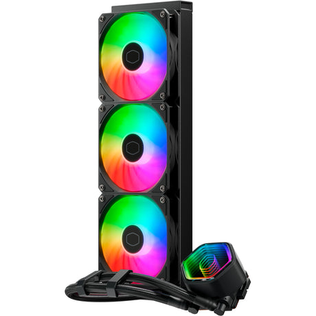 Cooler Master MasterLiquid 360 Core II ARGB Refroidissement par eau (noir, connecteur de ventilateur PWM à 4 broches)