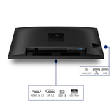 Philips 32b2n3500 31.5 monitor (zwart, 2x hdmi, displayport, 3x usb-a, usb-b)
