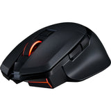Souris de jeu sans fil Powercolor alphyn am10 (noir rouge, 100 - 26000 dpi, 8k, rgb, usb 2.4g bluetooth 5.2)