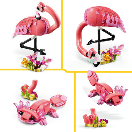Lego ® Creator 3en1 Animaux sauvages : ensemble flamant rose - 31170