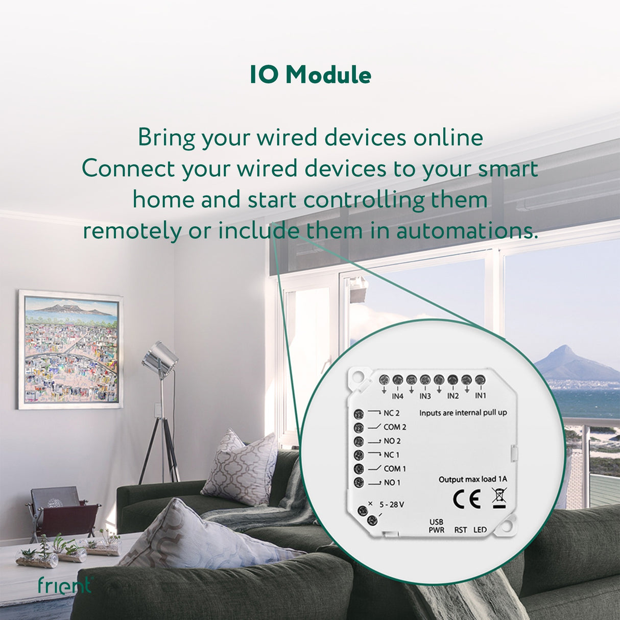Commutateur de module Frient io (blanc, zigbee 3.0)