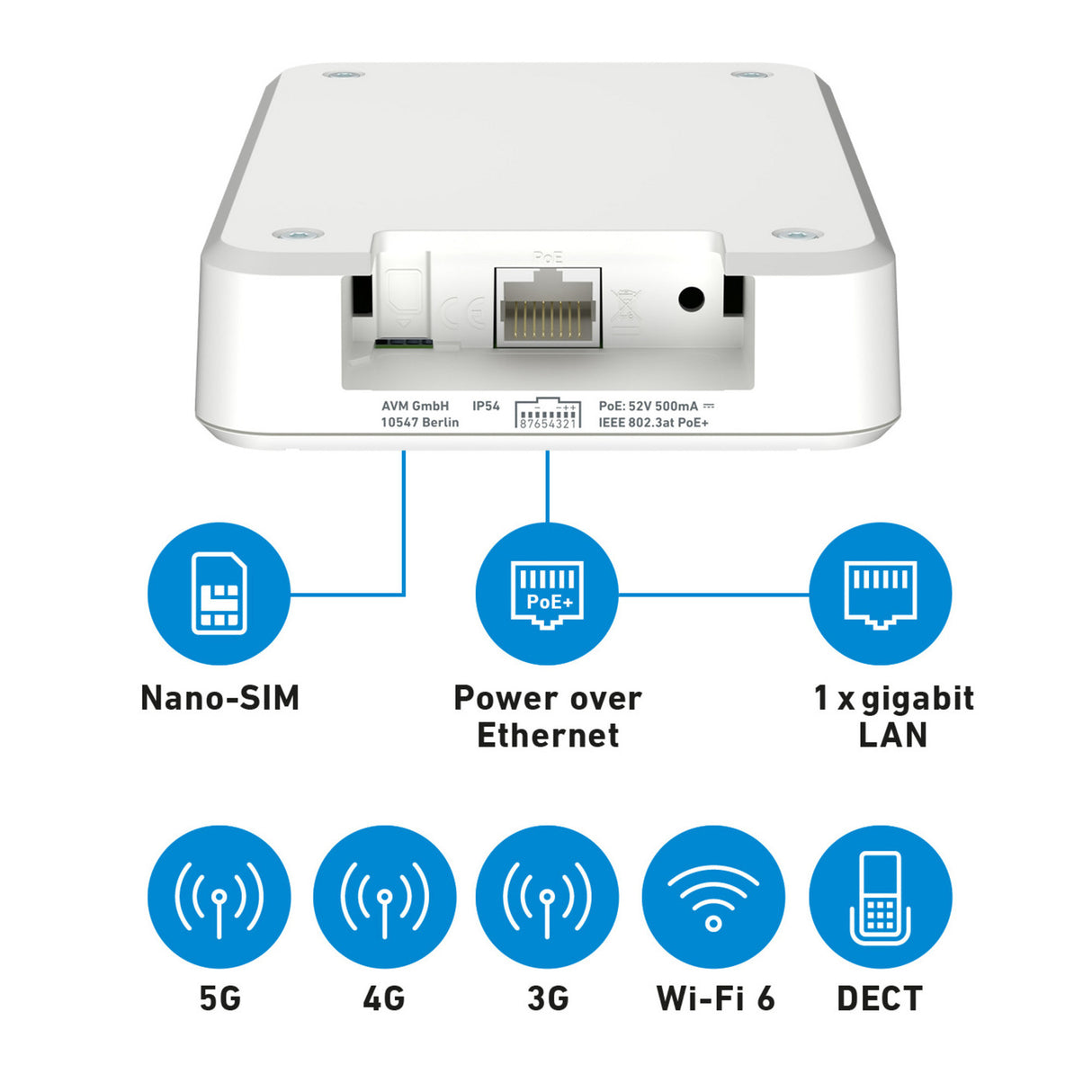 Fritz! Box 6860 – routeur sans fil international édition 5g (rouge, mesh, 5g)