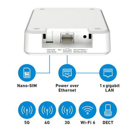 Fritz! Box 6860 – routeur sans fil international édition 5g (rouge, mesh, 5g)
