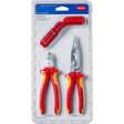 Knipex 00 31 30 bk v01 jeu de pinces pour installation électrique (rouge jaune)