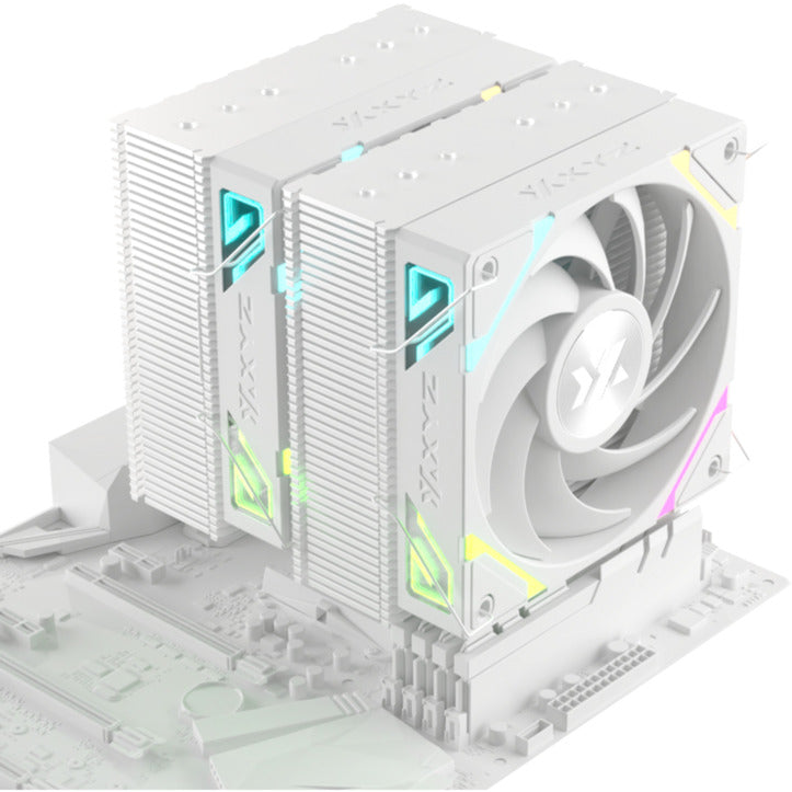 Refroidisseur de processeur Xyz PC Gear Thermax 6 Duo RGB (blanc, Arbb, Pwm)