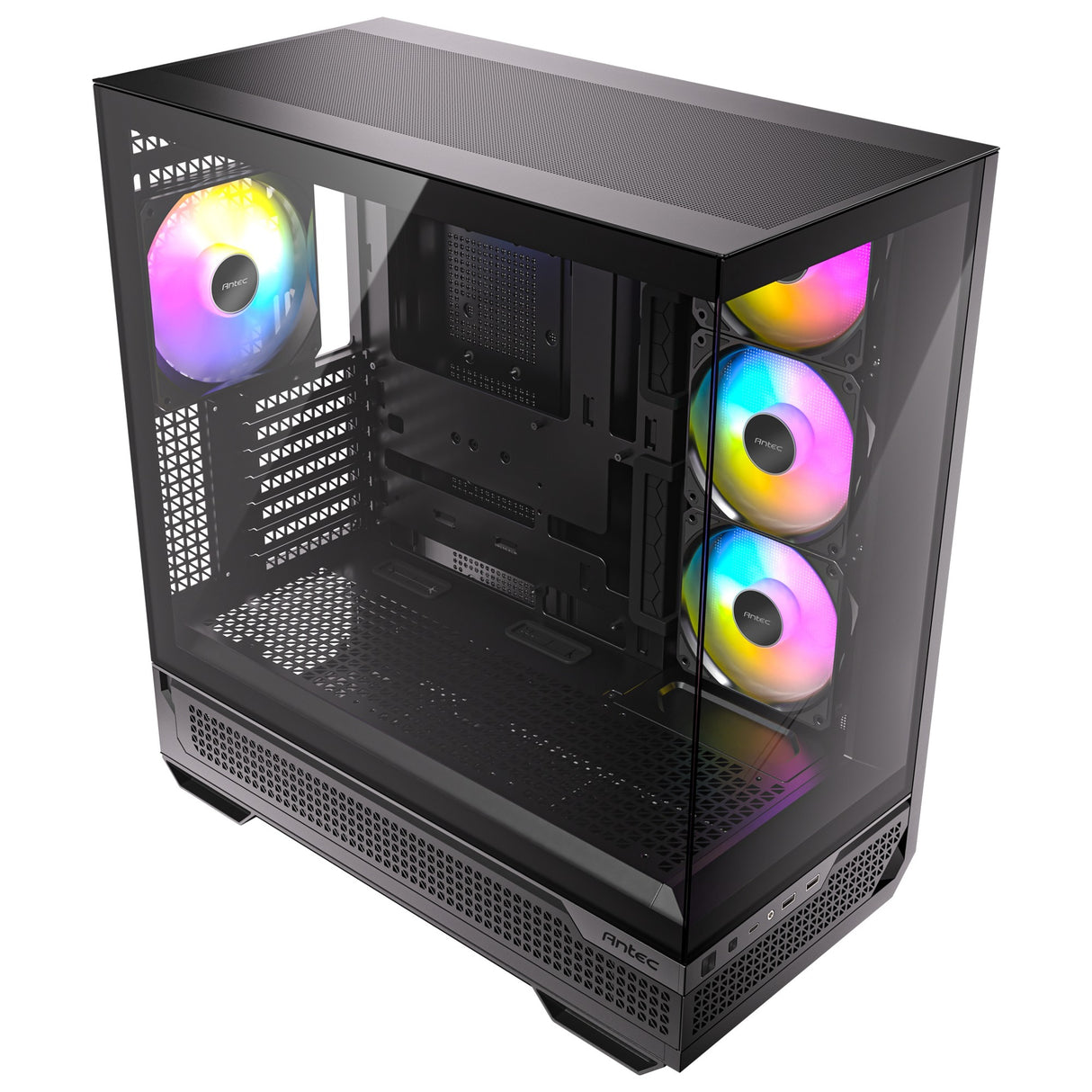 Boîtier tour midi Antec c7 argb (noir | 2x USB-A | 1x USB-C | verre trempé)