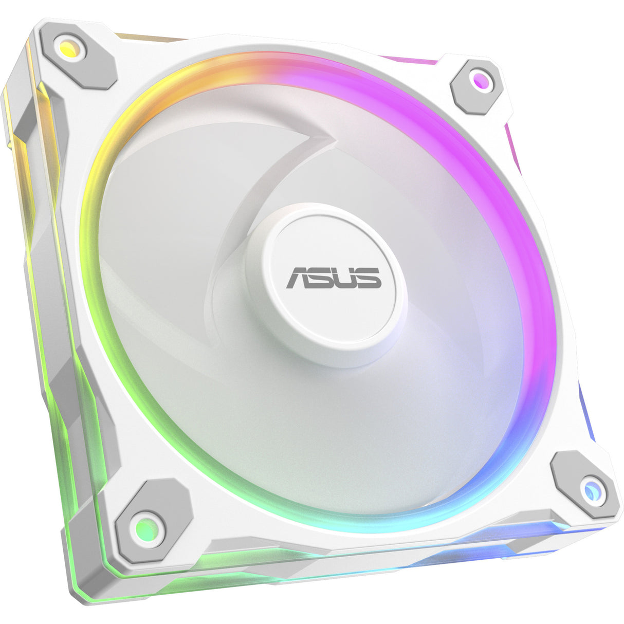 Asus prime mr120 argb reverse fan - triple pack ventilateurs de boîtier (blanc, 3 pièces, 120 x 120 x 28 mm, 3 pièces)