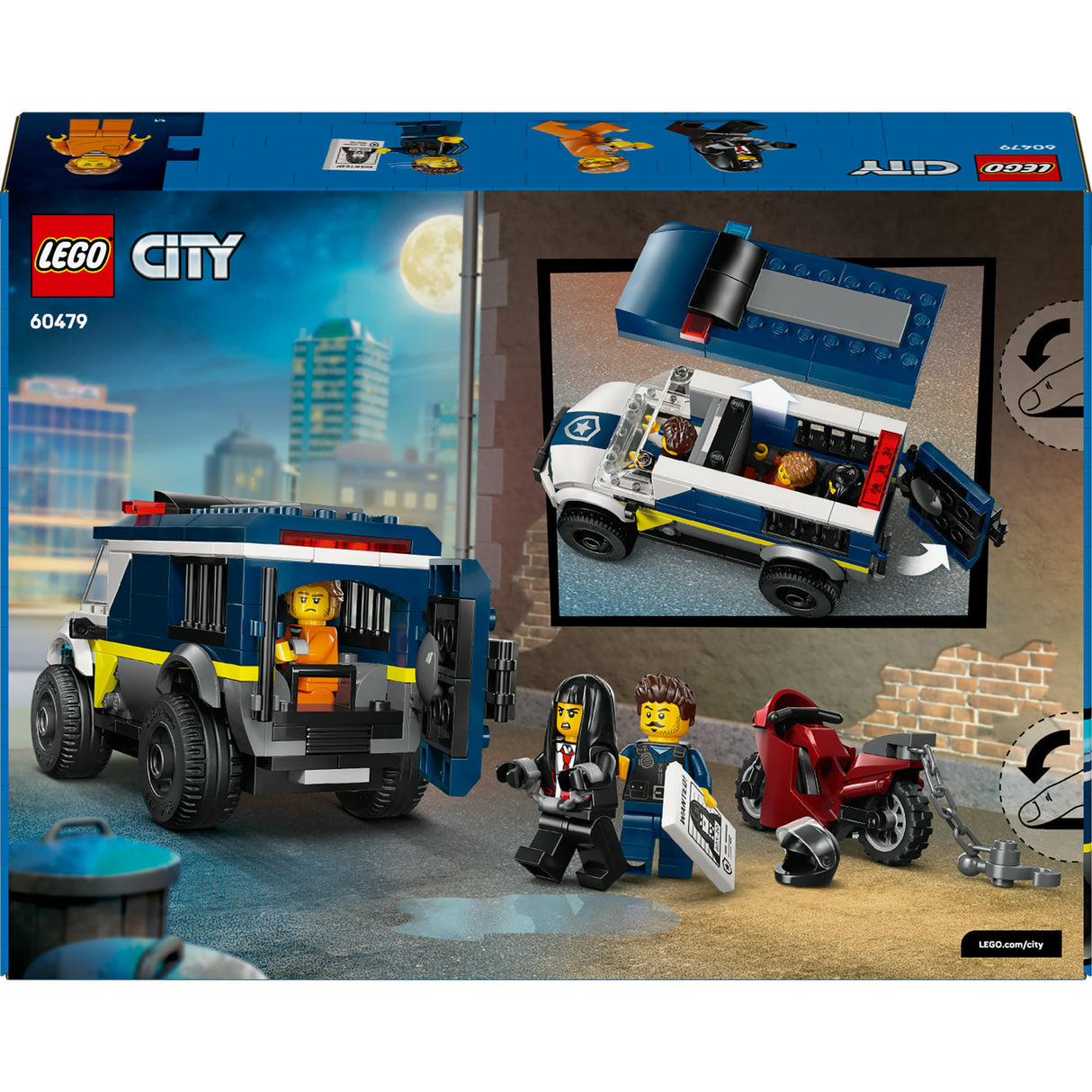Lego city 60479, transport de prisonniers de la police