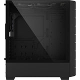 Boîtier tour midi hexagonal Sharkoon rgb (noir | 2x usb-a | 1x usb-c | rgb | verre trempé)