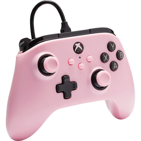 Manette filaire Powera pour Xbox Series X|s (rose, Xbox Series X|s, Xbox One, PC)
