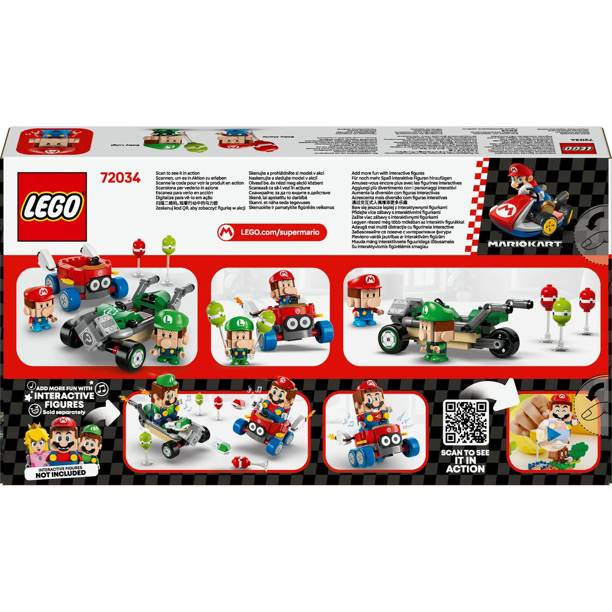 Lego super mario 72034 mario kart bébé mario contre bébé Luigi