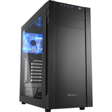 Boîtier tour midi Sharkoon s25-w (noir | 2x USB-A | fenêtre)