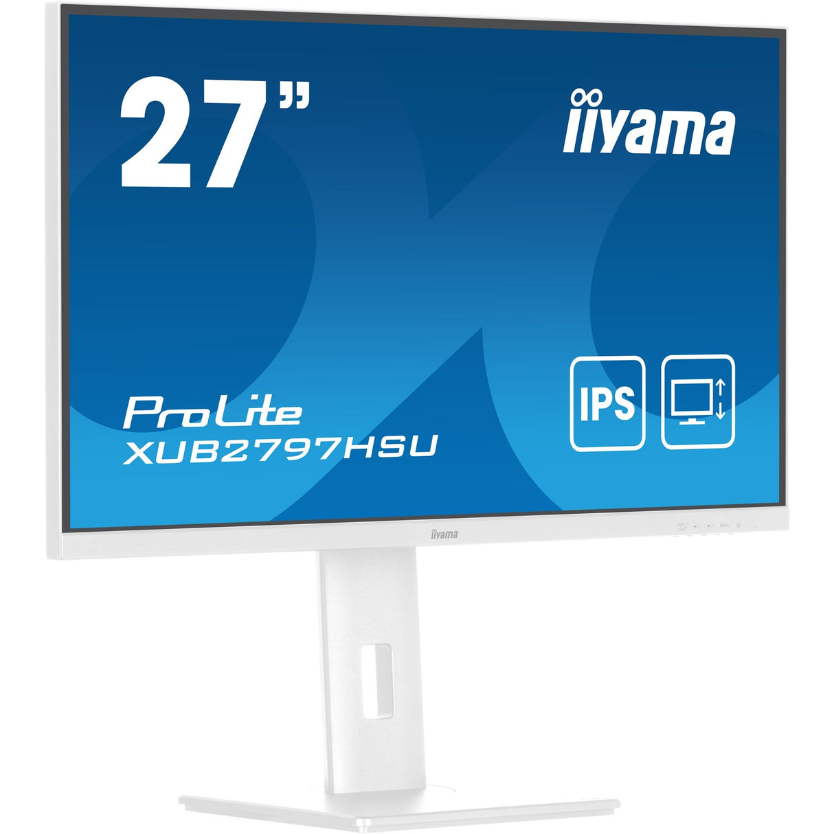 Moniteur Iiyama prolite xub2797hsu-w2 27 (blanc, HDMI, port d'affichage, 2x USB-A, USB-B)