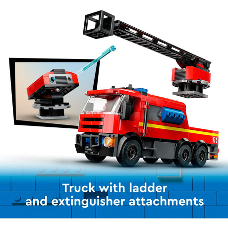 Caserne de pompiers et camion de pompiers Lego City - 60414