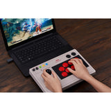 Manette de jeu arcade stick 8bitdo (gris)