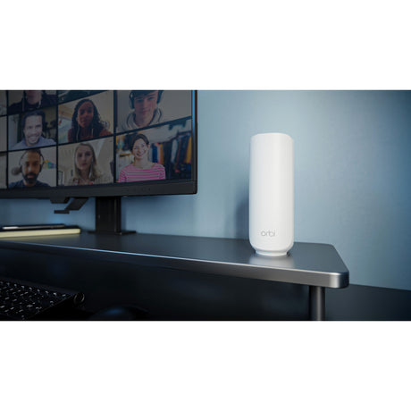 Routeur maillé satellite d'extension WiFi 7 mailles double bande Netgear Orbi série 370 (blanc)
