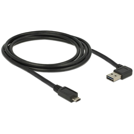 Delock câble easy-usb-a 2.0 mâle > câble easy-usb micro-usb-b 2.0 mâle (noir, 2 mètres)