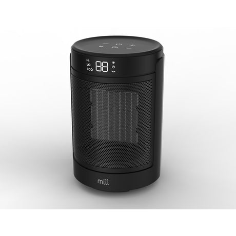 Aérotherme en céramique Mill fh1500black, radiateur soufflant de 1500 watts (noir)