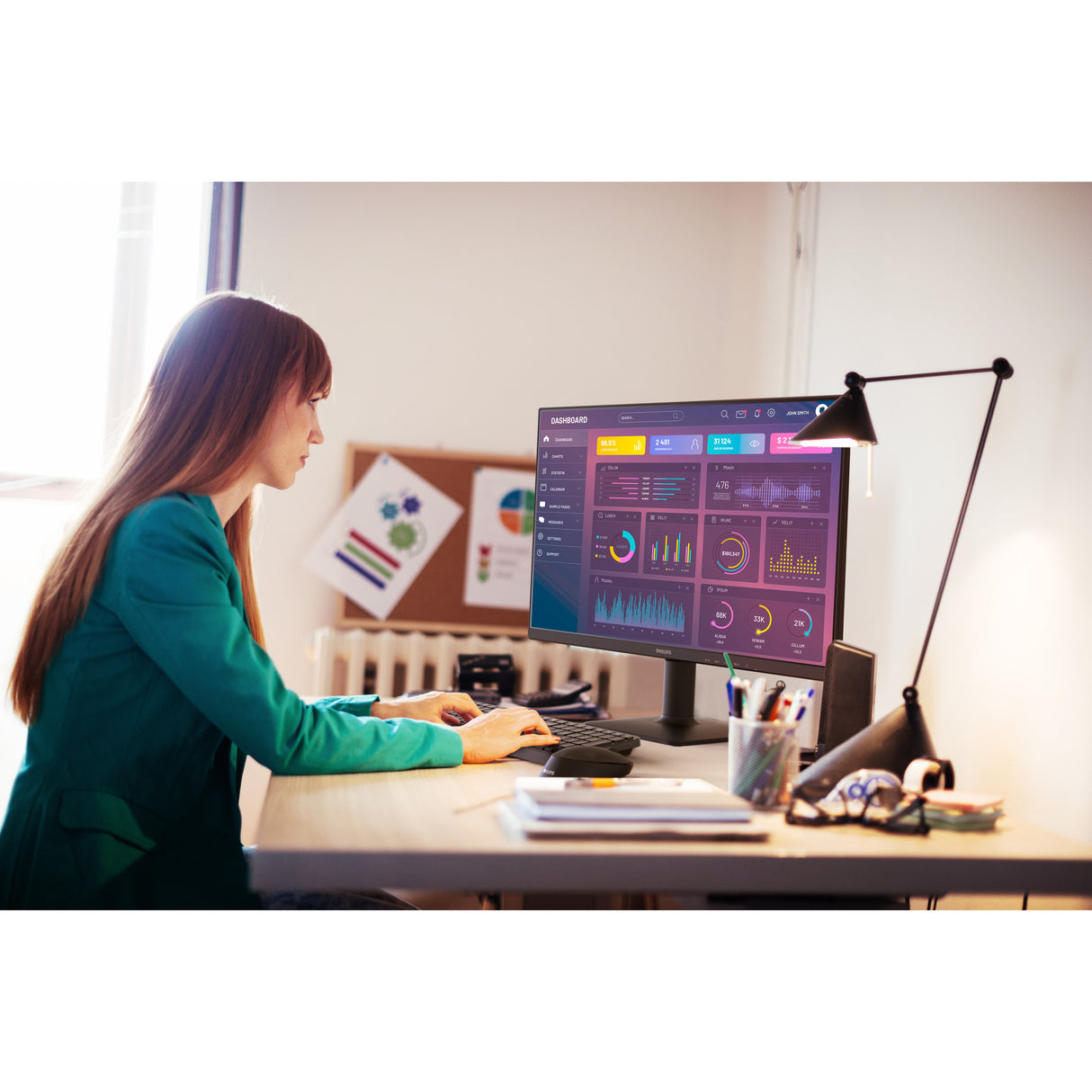 Moniteur Philips 27e2n1500l 27 (noir, HDMI, port d'affichage)