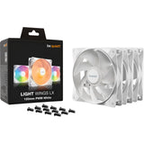 Soyez silencieux! lumière lx 120mm pwm triple pack blanc
