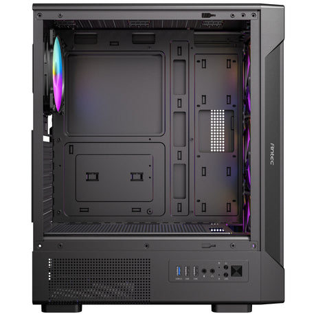 Boîtier tour midi Antec vx320 argb (noir | 3x usb-a | verre trempé)