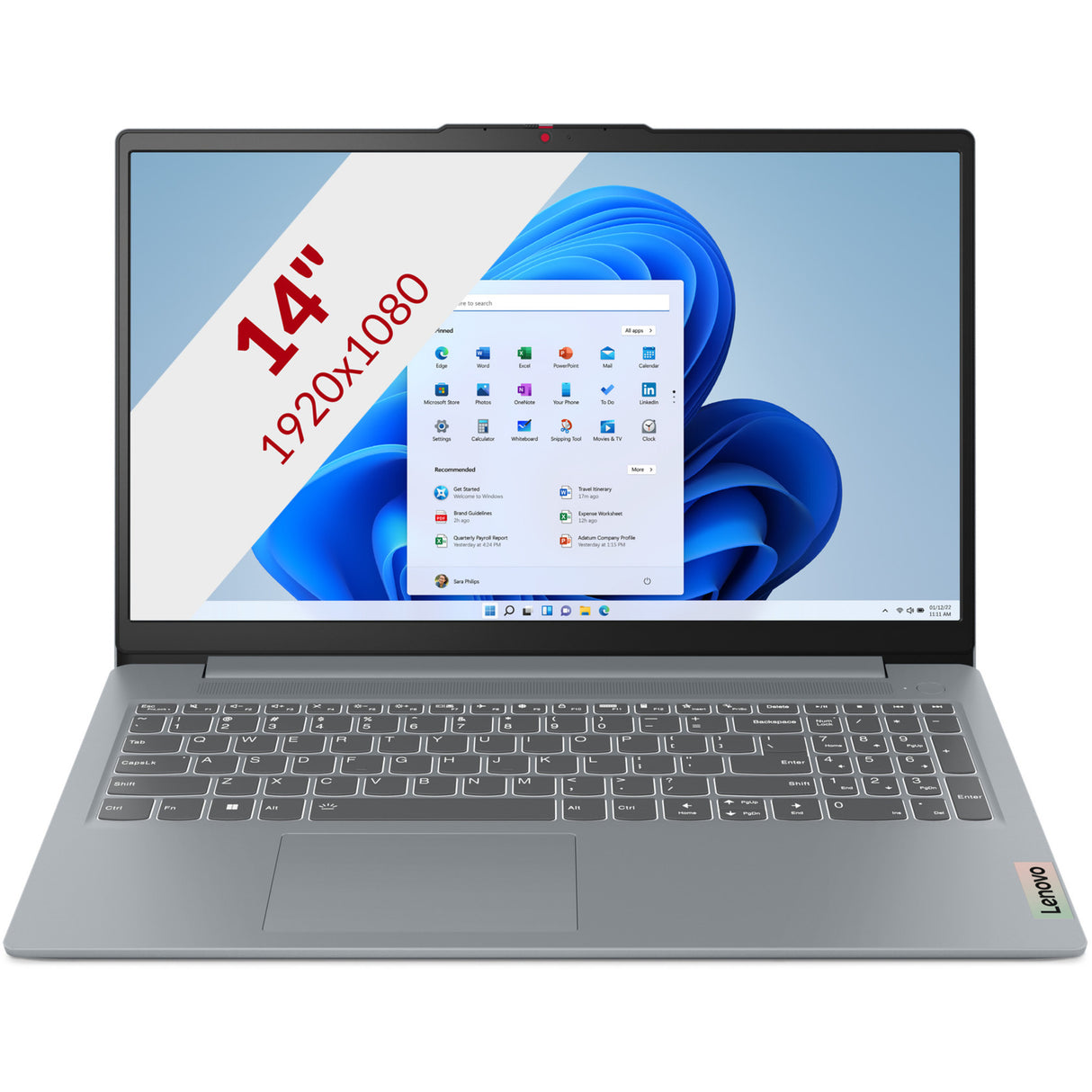 Lenovo ideapad slim 3 15ian8 (82xb00cdmh) 15.6 ordinateur portable (gris | core i3-n305 | graphiques intel uhd | 8 go | 128 go ssd)
