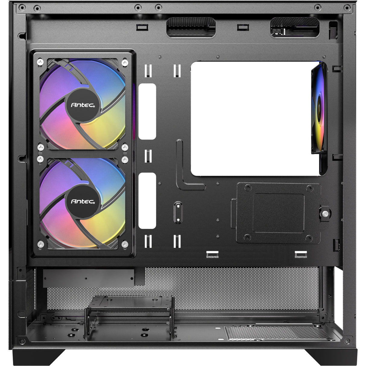 Boîtier mini tour Antec cx500m argb (noir | 2x USB-A | 1x USB-C | verre trempé)