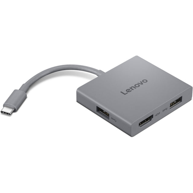 Hub USB Lenovo USB-C 4 en 1 Gen2 (gris)