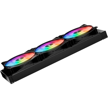 Soyez silencieux! Light Wings LX PWM Ventilateur de boîtier RVB haute vitesse (noir, 120 x 120 x 25 mm)