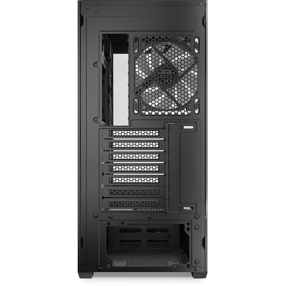 Boîtier tour midi Sharkoon ak6 rgb (noir | 2x usb-a | 1x usb-c | rgb | verre trempé)